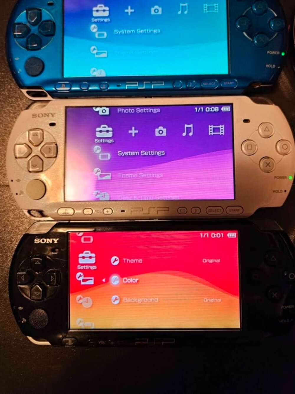PSP 3000 with Charger, Battery, and new memory card preloaded with games